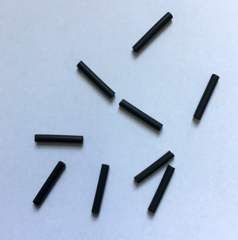 100 X Silicone Sleeves for Carp Fishings - Silicone Tube for Fishings- Brown / Dark Green Carp Fishing Accessories