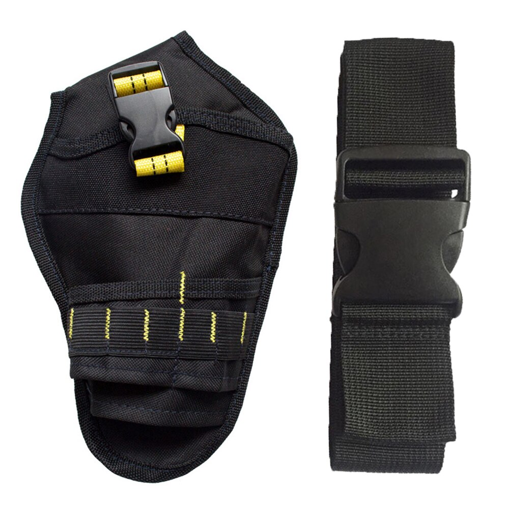 Bolsa de cintura y cinturón de brocas eléctricas, bolsa de almacenamiento de herramientas de electricista, funda de taladro de impacto, organizador de cintura de tela Oxford: CZ270 CZ272