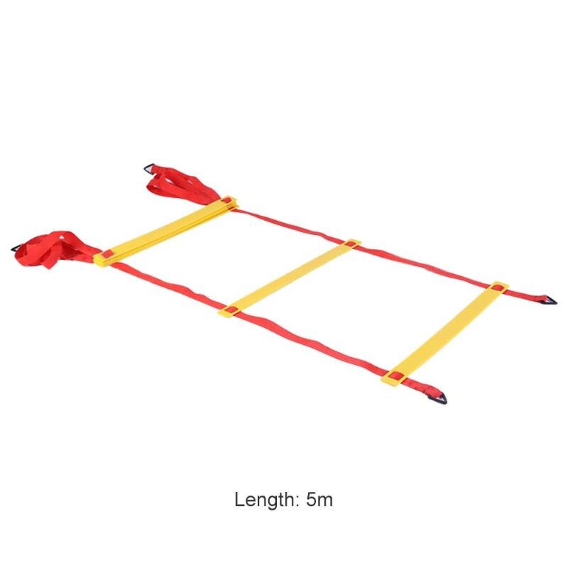 Agility Training Ladder Portable Red Nylon Straps Agility Training Ladder Soccer Speed Ladder Fitness Equipment