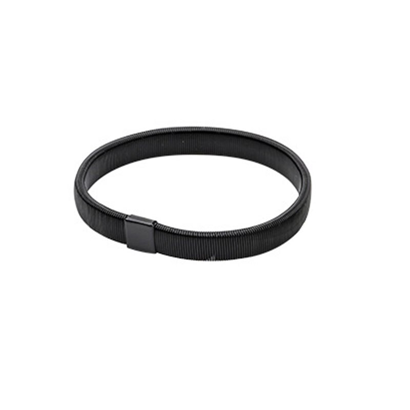 Armband dam skjorta ärmhållare metall armband hålla ups strumpebandsvant ring herr armband elastisk båge armband (ej par): Svart