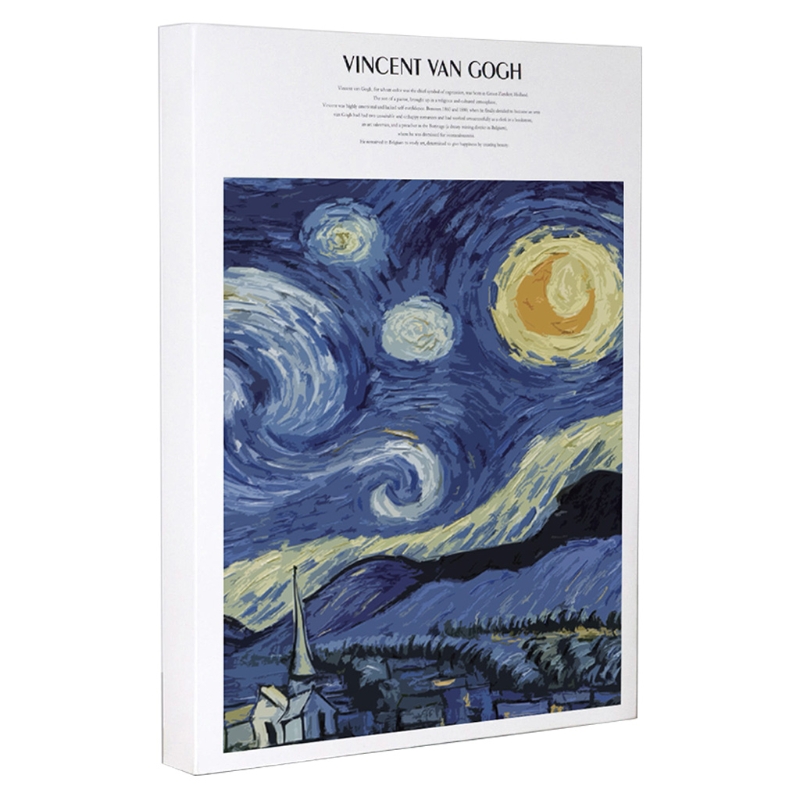 Livre de croquis en papier Beige épais 120 feuilles, livre d&#39;art peinture dessin aquarelle, Graffiti, carnet de croquis, papeterie scolaire: 18.5x26cm / Starry Night Sky