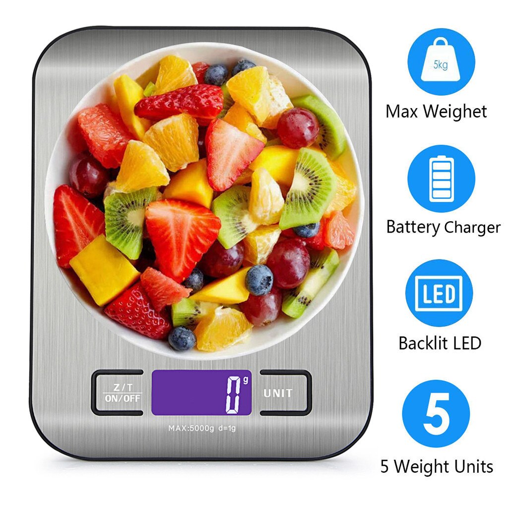 Kitchen Mini Food Scale 11lb Digital Kitchen Weight Grams and Ounces for Baking Cooking Digital Scale J#11