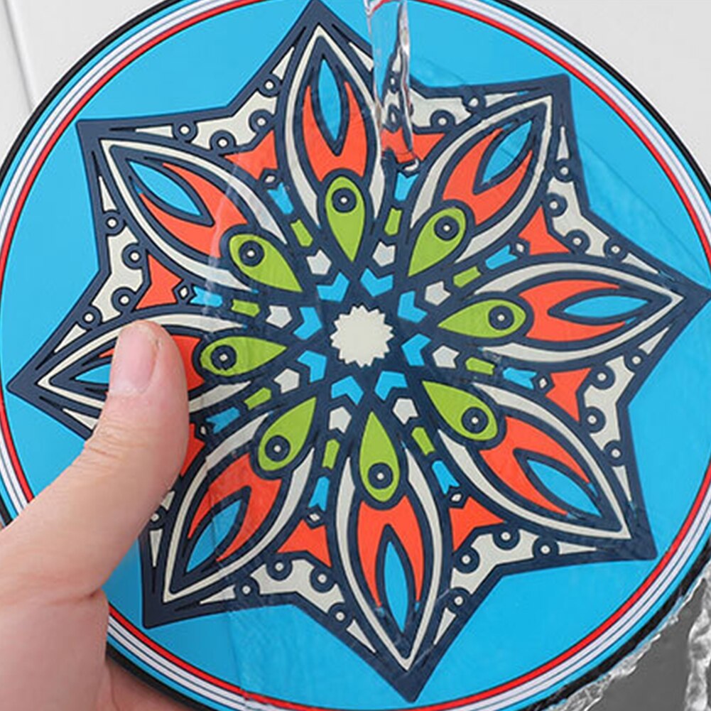 Exotische Bekerhouder Pad Mandala Ronde Silicone Soft Bar Coaster Beker Onderzetters Braadpan Pad Anti Mat placemat