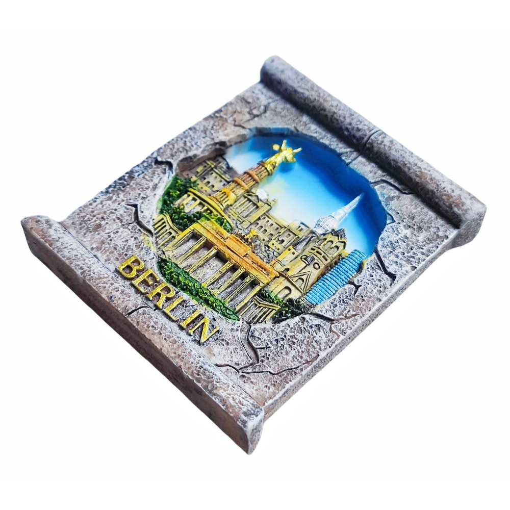 Berlin Germany 3D Fridge Magnet Souvenir ,Resin Handmade Berlin Refrigerator Magnet Home Decoration Collection