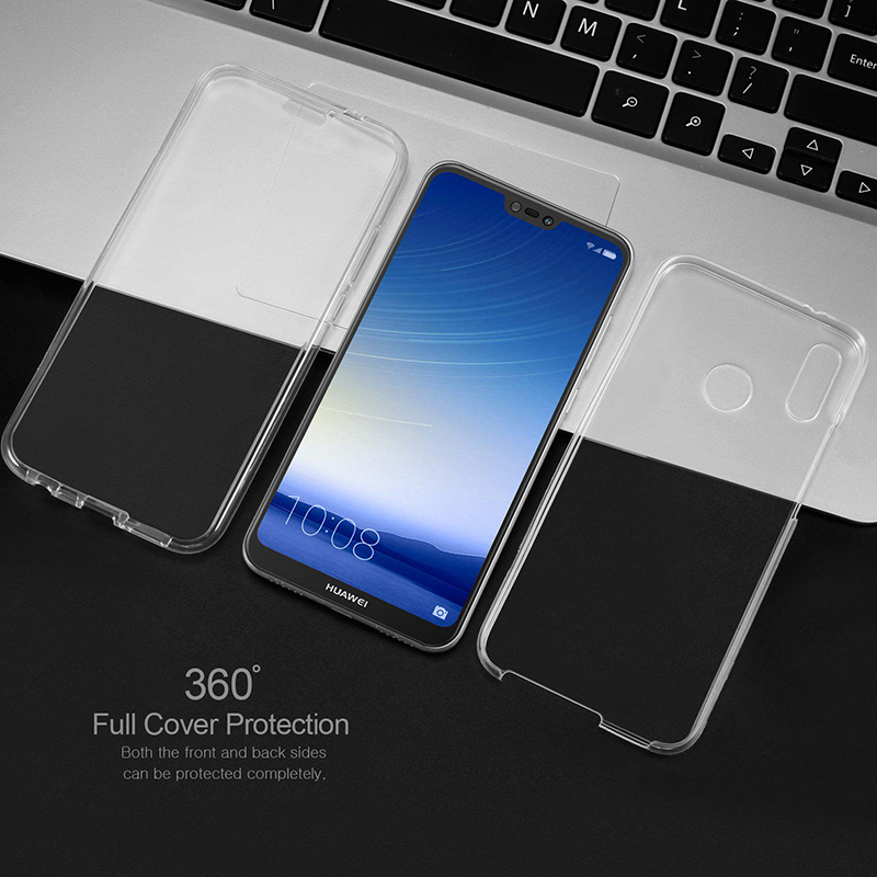Funda doble de cubierta completa 360 para Huawei P30 P20 P10 Lite P Smart Mate 20 Honor 10 Lite 10i 8A 8X 20 cubierta transparente