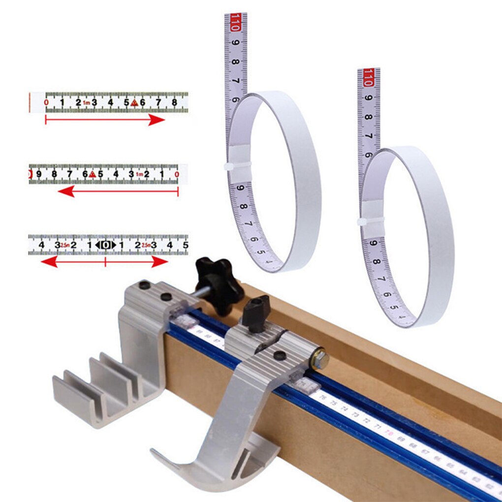 Adhesive Backed Tape Measure Backing Miter Saw Track Metric Carbon Steel Ruler Tape Measurement 1/2/3/4/5M