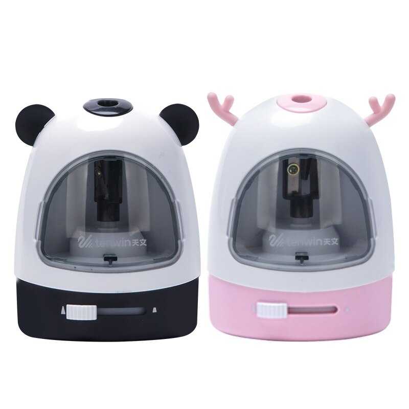 Tenwin Nib Adjustable Electric Pencil Sharpeners Cute Art Automatic Electronic Sharpener For School Stationery