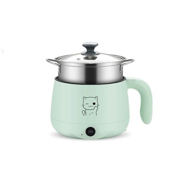 Electric Cooking Machine Household Samll 1-2 People Pot Multi Electric Rice Cooker Non-Stick Pan: Chocolate