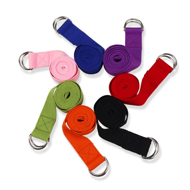 Adjustable Sport Stretch Strap D-Ring Belts Gym Waist Leg Fitness Yoga Belt