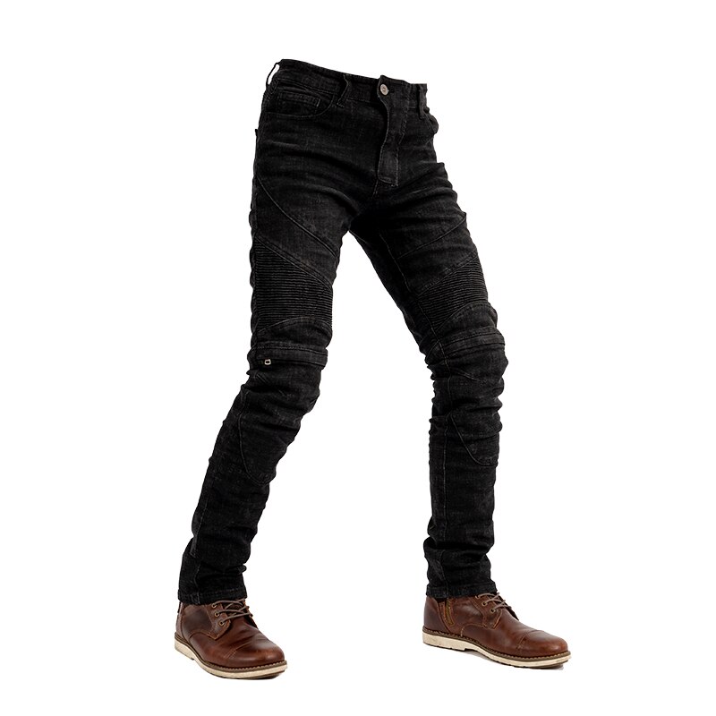 Motorsykkel bukser kne med glidelås beltebeskytter motorsykkel motorsykkel denim jeans bukser terrengsykkelbukser