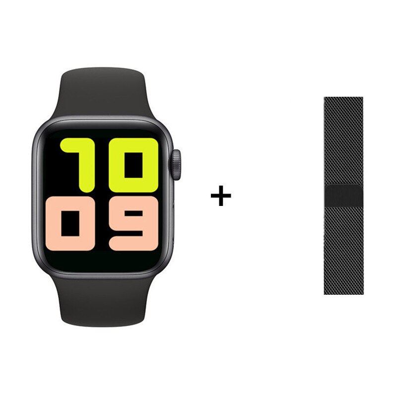 T500 Smartwatch IWO13 Serie 5 Bluetooth Call 44Mm Smart Horloge Hartslagmeter Bloeddruk Voor Ios Android Pk iwo 12 Iwo 8: Black set watch