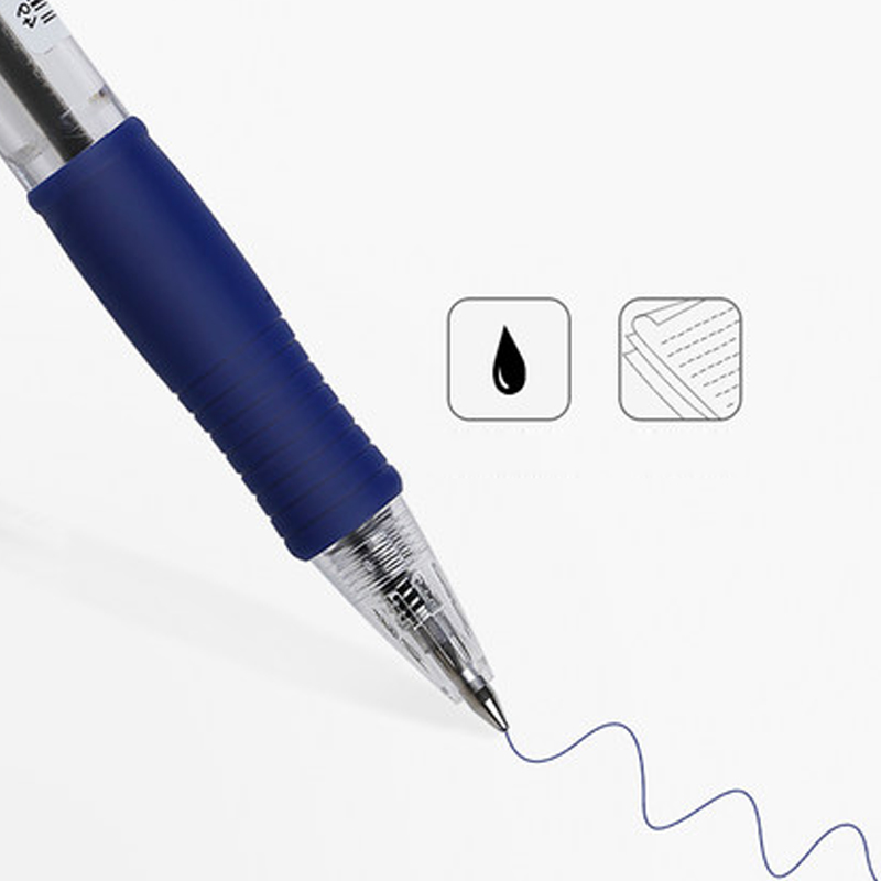 9 Pieces Pilot BPGP-10R SUPER GRIP Ballpoint Pens Ball Point Pen transparent plastic 0.7mm Office School Supplies