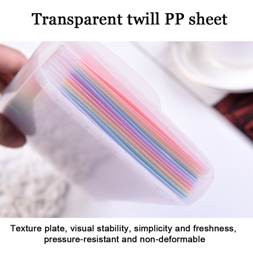 13 Pockets Receipt A6 Accordion Portable Organizer School Expandable Office Buckle Document PP Rainbow Innner File Folder