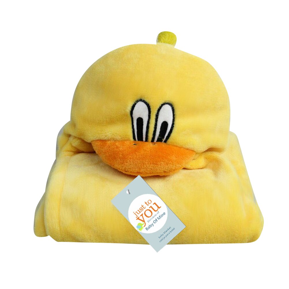 1pc confortable bébé peignoir mignon Animal dessin animé bébés couverture enfants à capuche peignoir enfant en bas âge bébé serviette de bain: duck