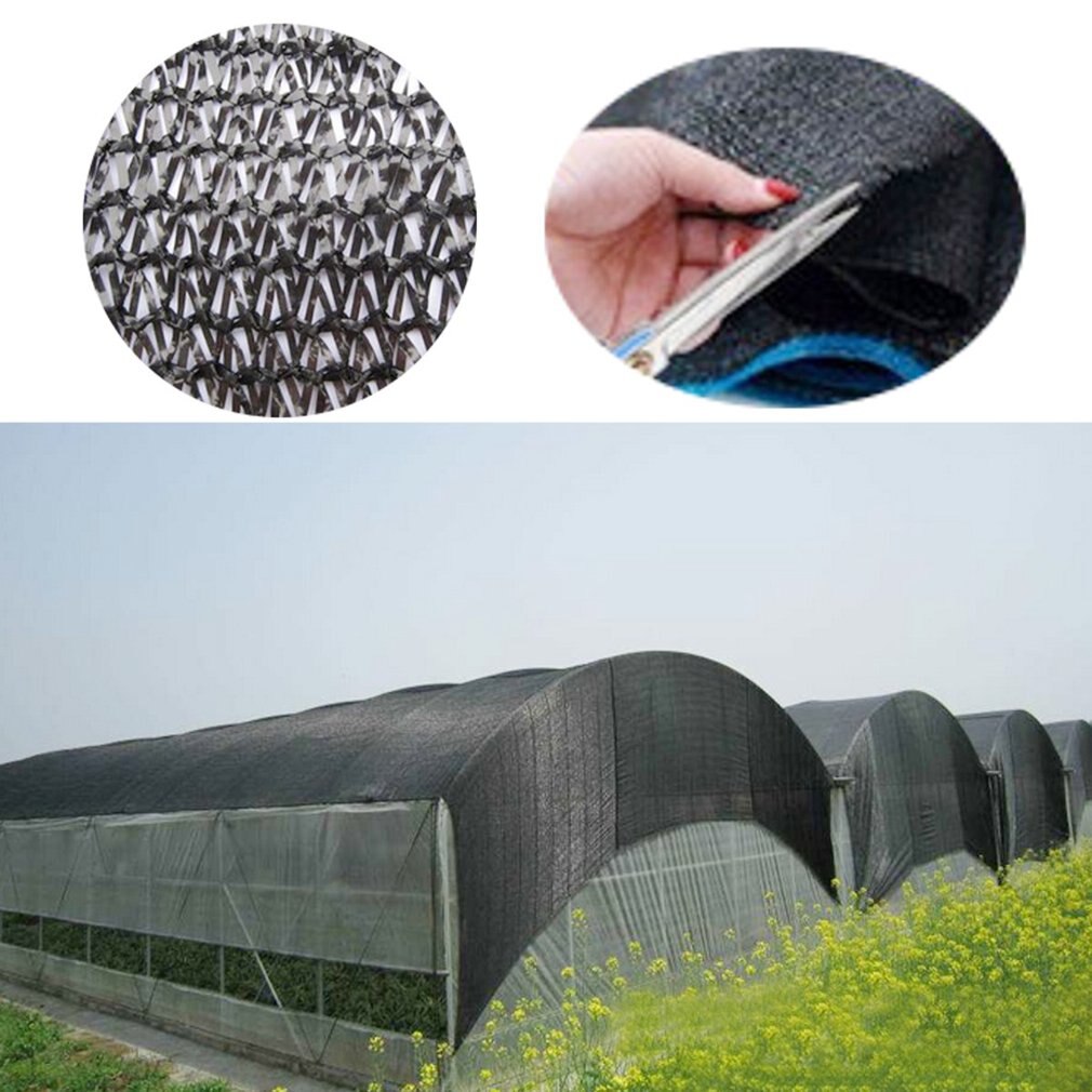 50% Sunblock Shade Cloth UV Resistant Fabric Greenhouse Plant Cover Garden Garage Sun Shade Cloth Mesh Shade