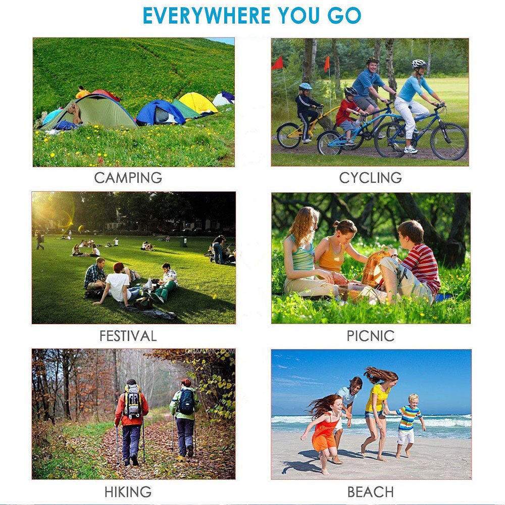 Waterproof Beach Mat Outdoors Portable Lightweight Foldable Picnic Blanket Camping Ground Mat TentsCamping Mattress