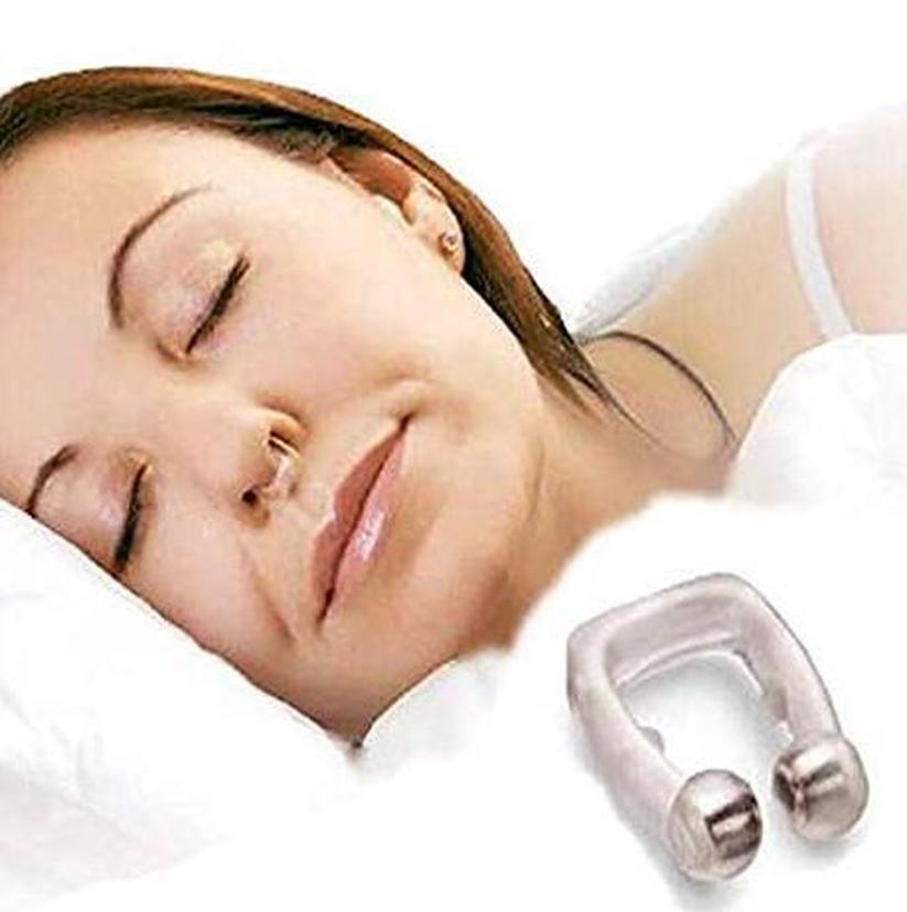 1ps Silicone Magnet Nose Clip Stop Snoring Anti Snore Device Sleeping Aid Apnea Guard Night Device Squeeze Toys
