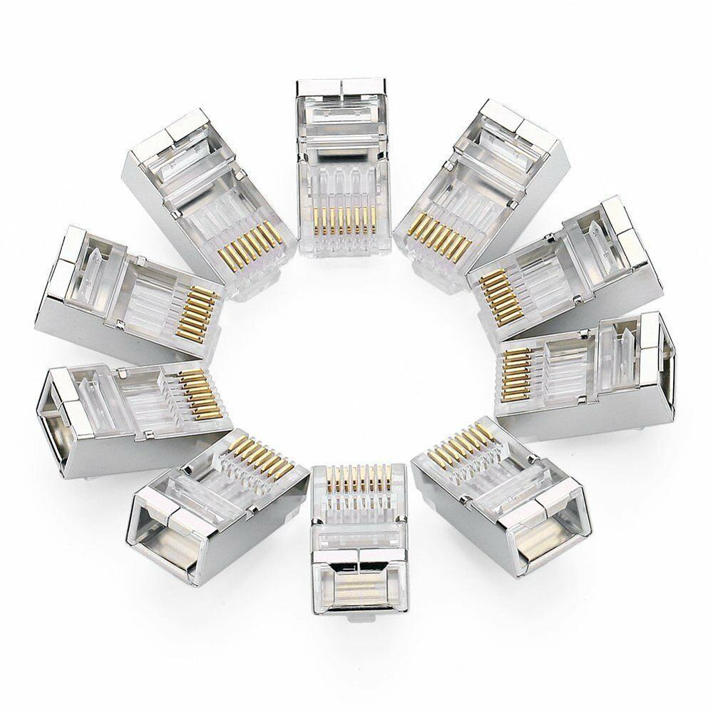 UGREEN Cat6 Kat 5e Connector Afgeschermde Crimp RJ45 8P8C STP Ethernet Netwerk Plug