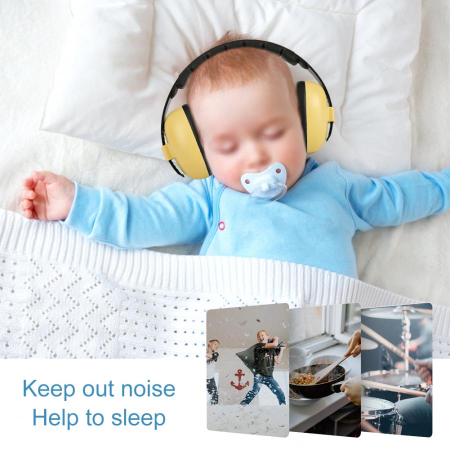 Babybørn sover ørebeskyttere støjsikret høreværn beskyttelse baby drenge piger anti-støj holdbar hovedtelefon