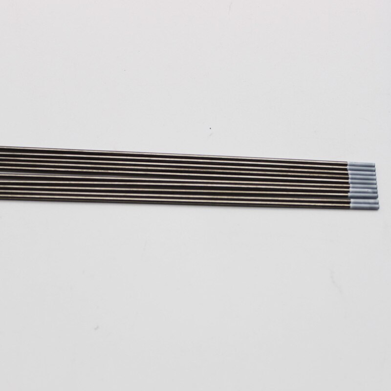 10 pièces électrodes de soudage TIG électrode de tungstène 1.0mm-4.0mm pointe blanche zircone 0.8%