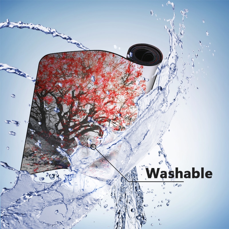 FFFAS 70X30com Snow mountain scenery mouse pad Notebook computer PC Keyboard and mouse applications Waterproof Natural Rubber XL