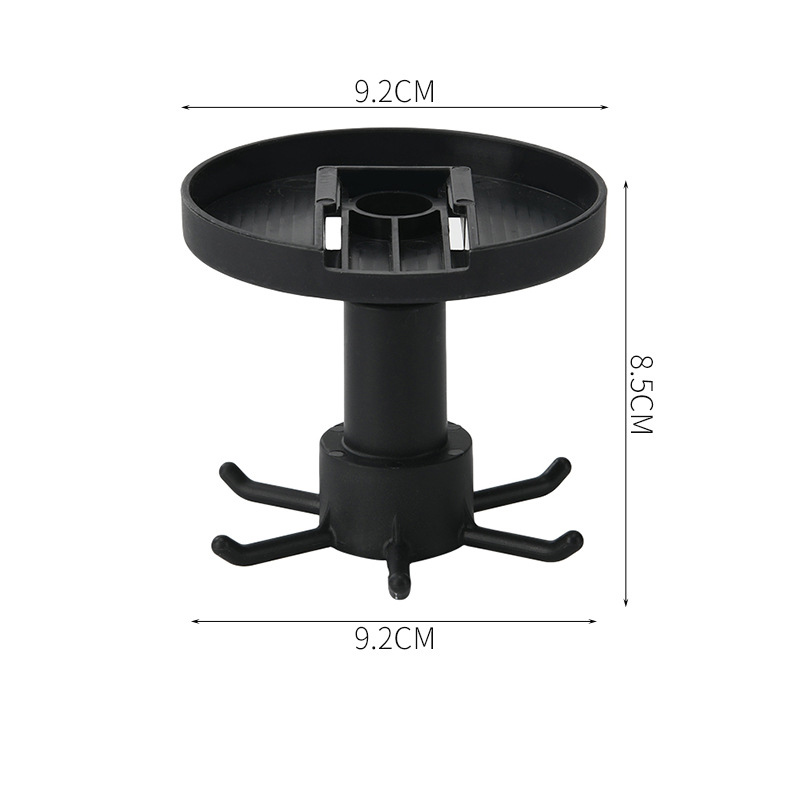 1PC Free-Punch Kitchen Storage Rack Wall-mounted Household Shelf Rotating Hook Pot Kitchenware Hook: 4