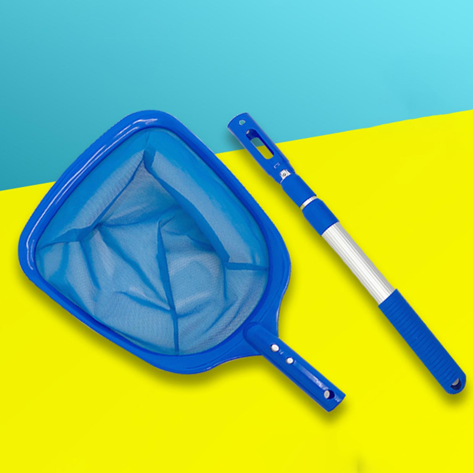 Swimming Pool Cleaner Accessories Adjustable Pole for Spas Fountains above or In-Ground Pools Tub Removing Leaves &amp; Debris