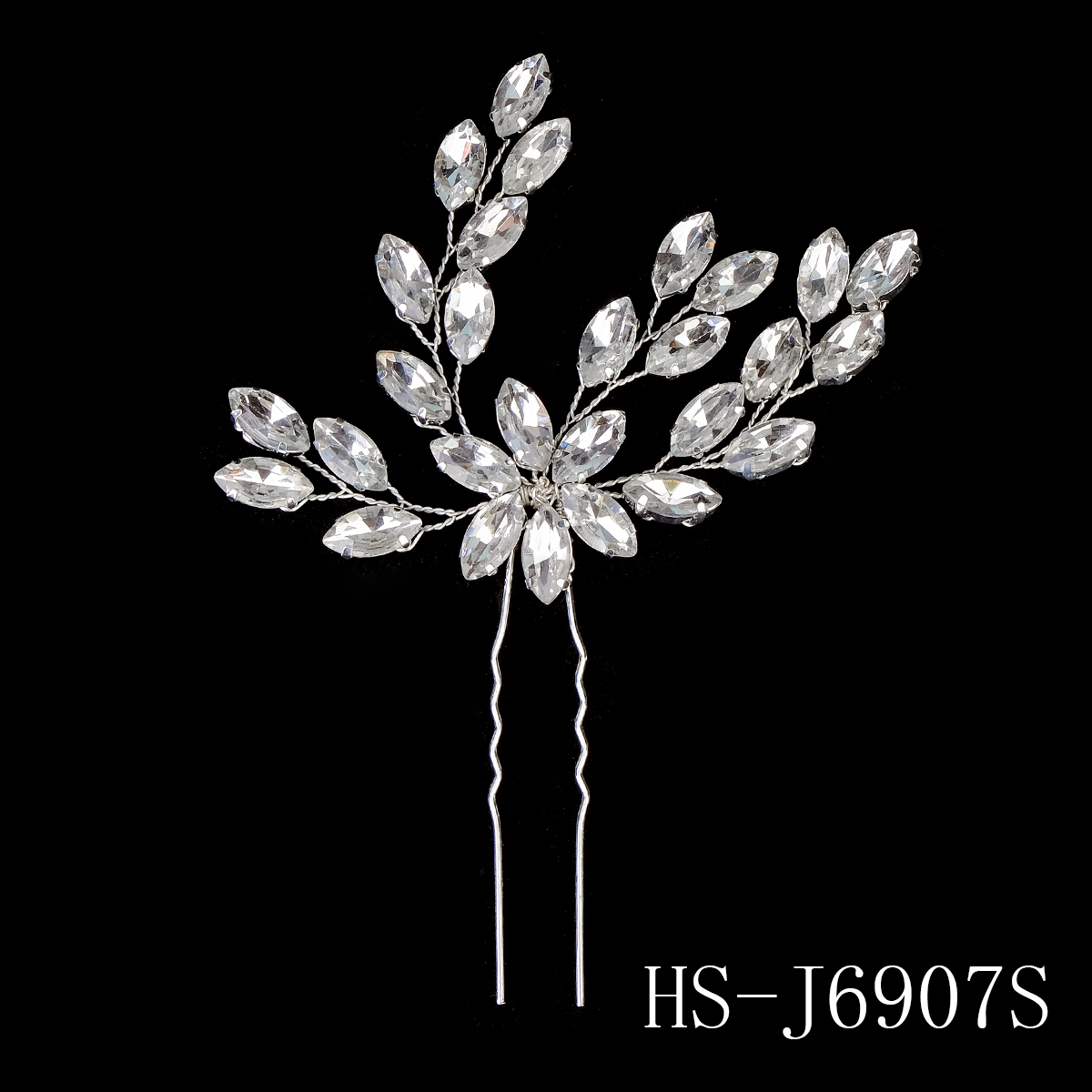 Épingles à cheveux en perles et strass pour femmes, couleur argent, bijoux de tête, bâton en cristal, accessoires pour cheveux de mariée, pince à cheveux de mariage: Champagne