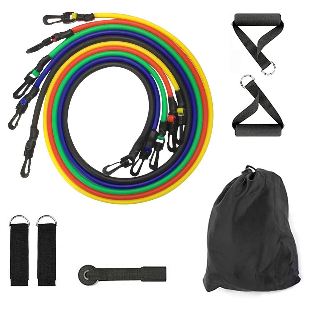 Fitness Resistance Bands - Resistance Band Handles Resistance Bands Workout, Exercise Resistance Band Set With Extra Door Anchor