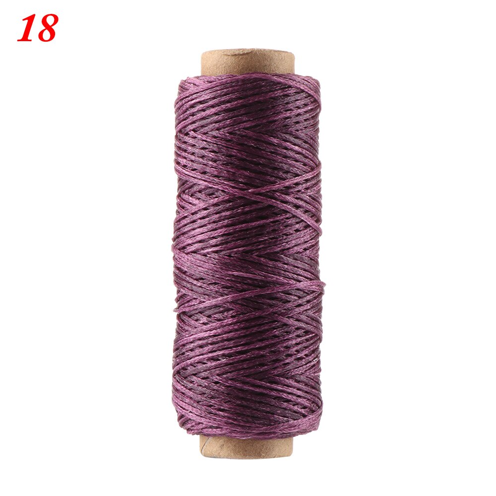 30m/roll 210D Waxed Thread Cotton Sewing Line Flat Cord String Strap Hand Stitching Thread For Leather Handicraft Tool Sewing