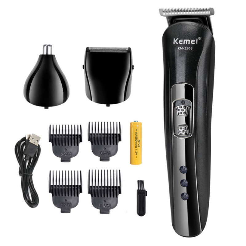 Kemei 1506 Rechargeable tondeuse à cheveux électrique sans fil Mini tondeuse à cheveux Machine de découpe de cheveux barbe Trimer pour hommes barbier: Default Title