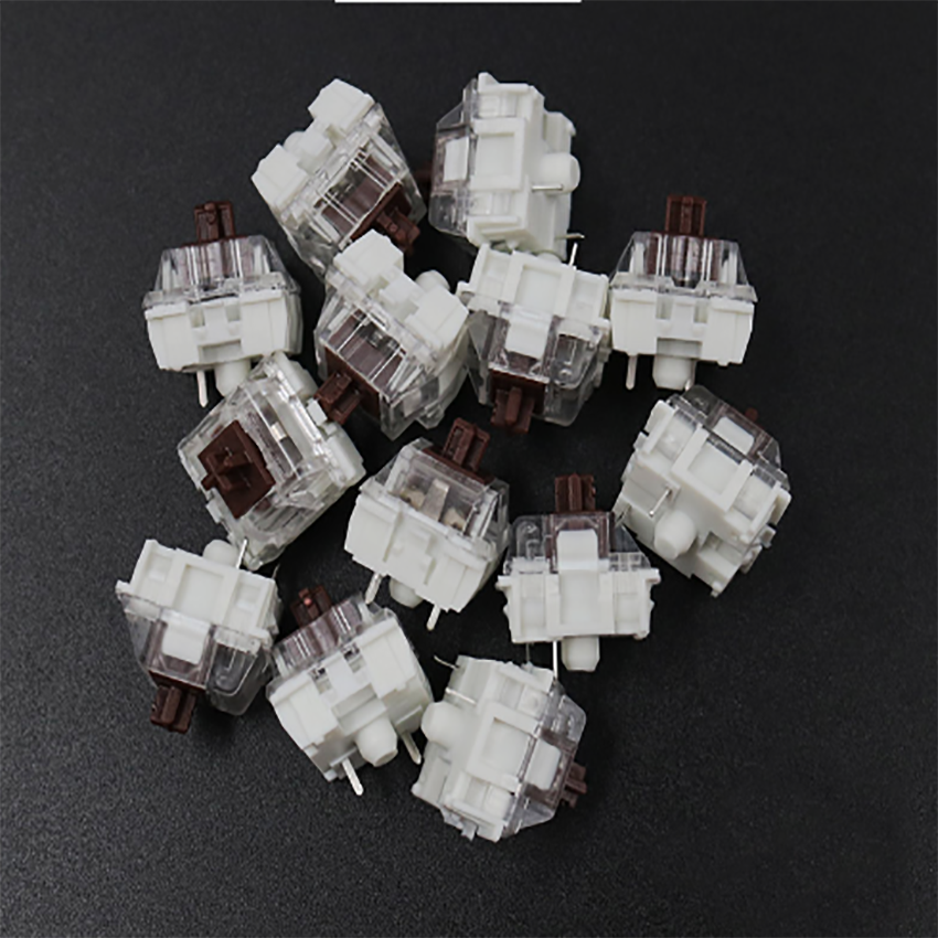 10PCS Mechanical Key Board Red Black Blue Brown Key Switch 3Pin Thin Compatible Switch