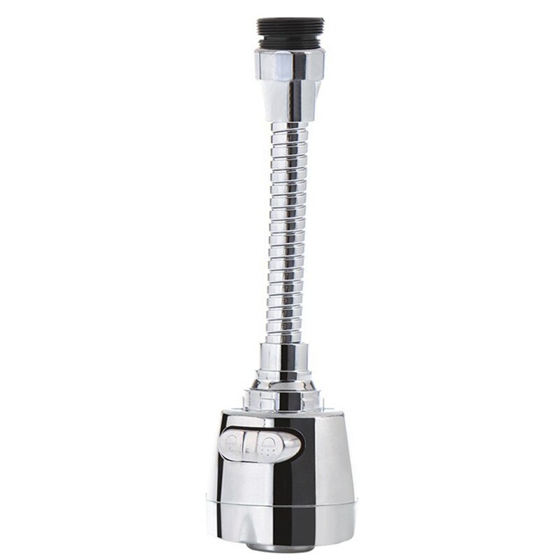 Fleksibel vandhanehåndtager rustfrit stål 360 roterende belufter vandhane filteradapter sprøjtehoved køkkenbad tilbehør: L