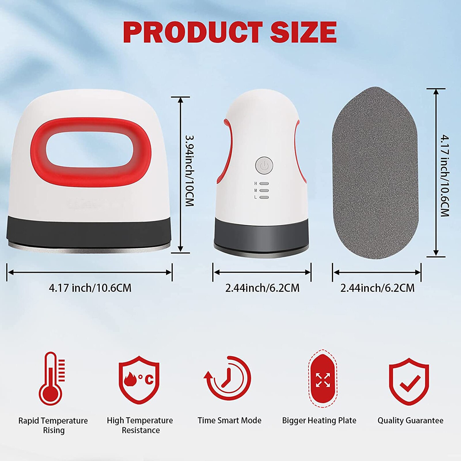 Mini máquina de prensado en de hierro portátil, manga corta, etiqueta DIY, máquina de estampado en , Impresión de camisetas, Transfe de fácil calentamiento, , 2023