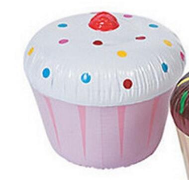 Inflatable Ice Cream Cupcakes Swimming Pool Cake Float Summer Water Toys: pink