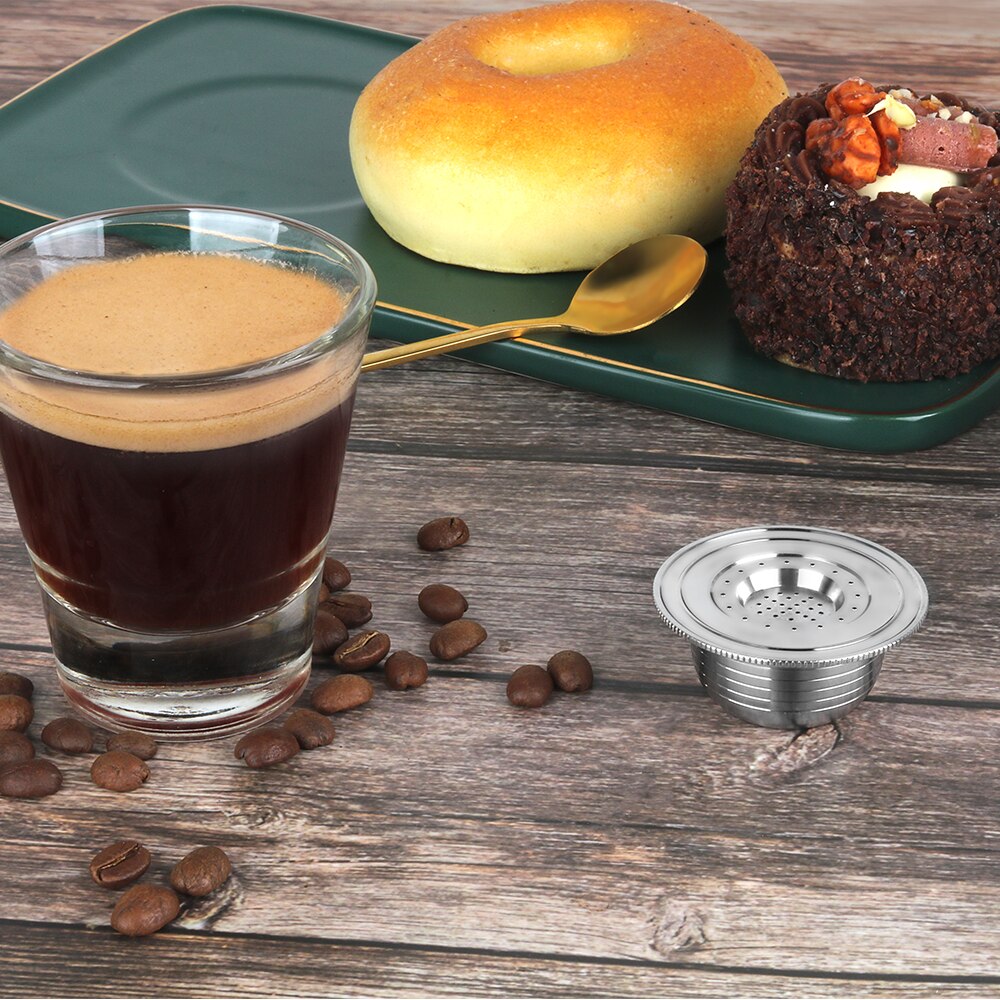 Icafilas Rvs Reusalbe Koffie Cpaule Pakking &amp; Filter Espresso Voor Bialetti Opera Macchina Coffeeware Capsulas