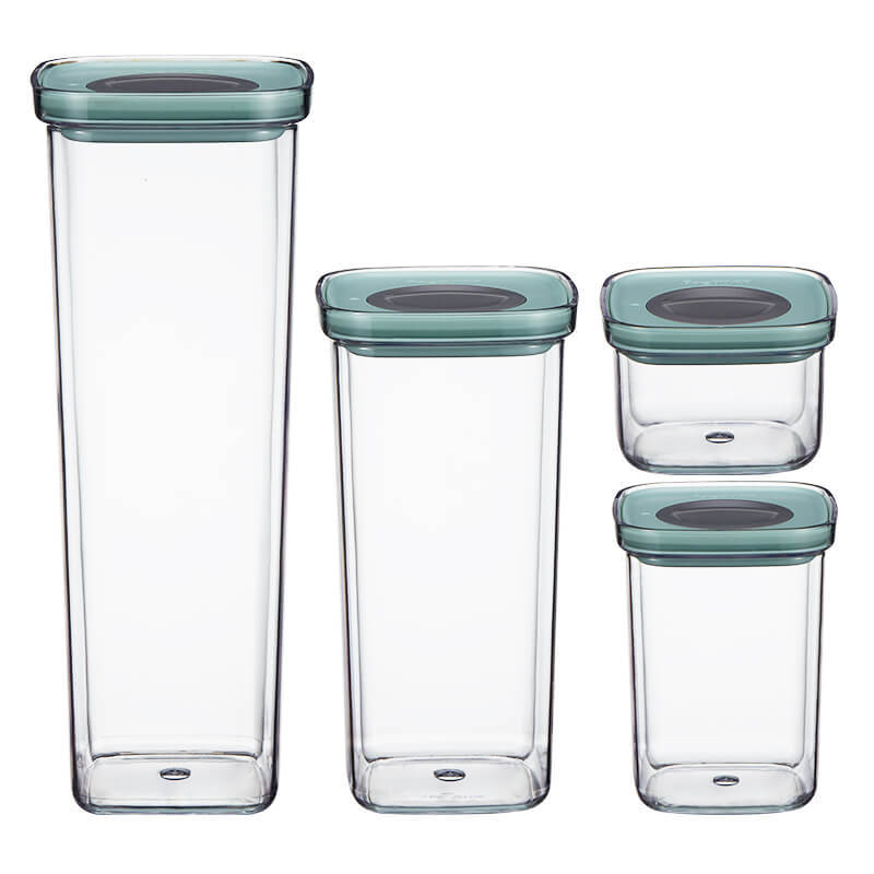 Xiaomi Youpin BergHOFF Lebensmittel Lagerung Panzer 2,4 L Küche Dichtung Topf essen Dosen Feuchtigkeits Frische Lagerung Kasten Glas Versiegelt Können