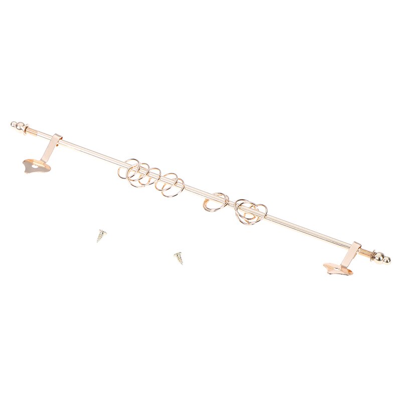 1:12 miniatura Casa Delle Bambole Mini Tenda Verga D'oro In Miniatura Squisito Tenda di Pizzo Casa Delle Bambole Mobili Finestre Accessori