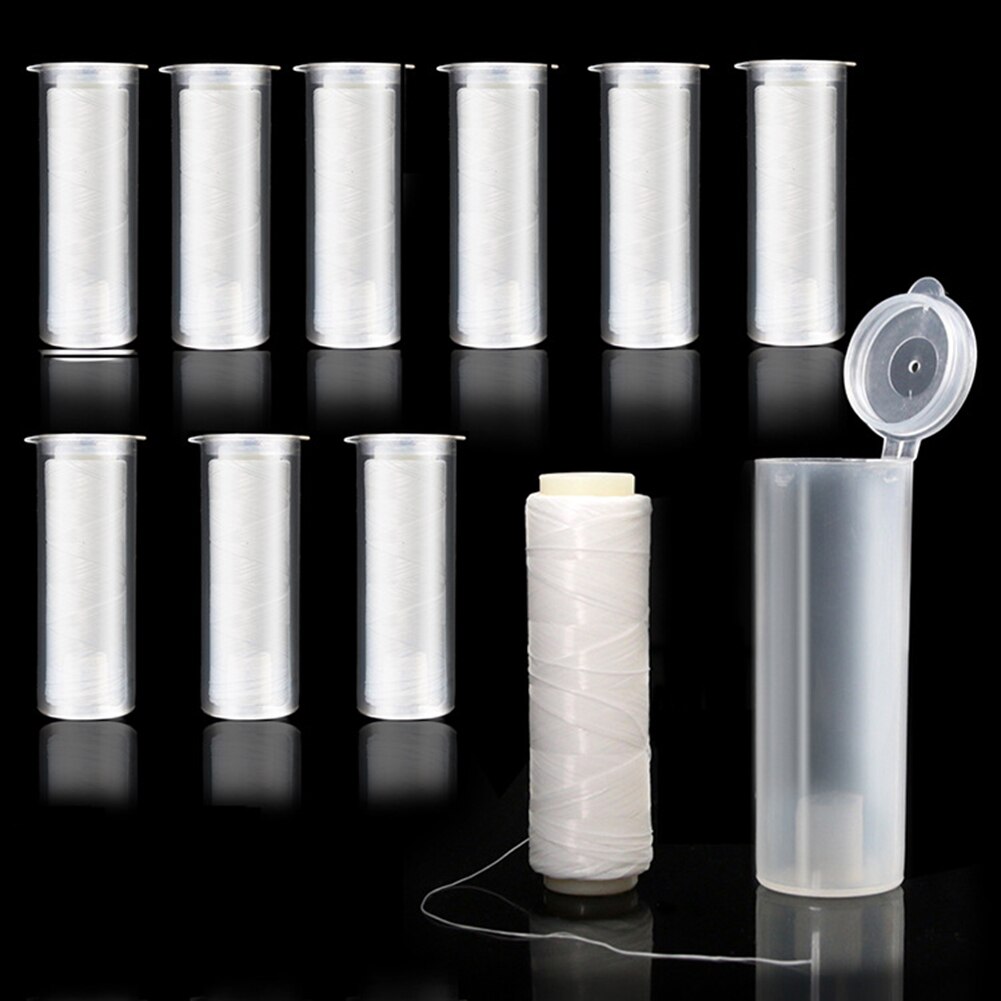 1 Roll Onzichtbare Hoge Treksterkte Aas Elastische Draad Spoel Met Plastic Dispenser Sterke Aas Drijvende Lijn Vissen Band Lijn