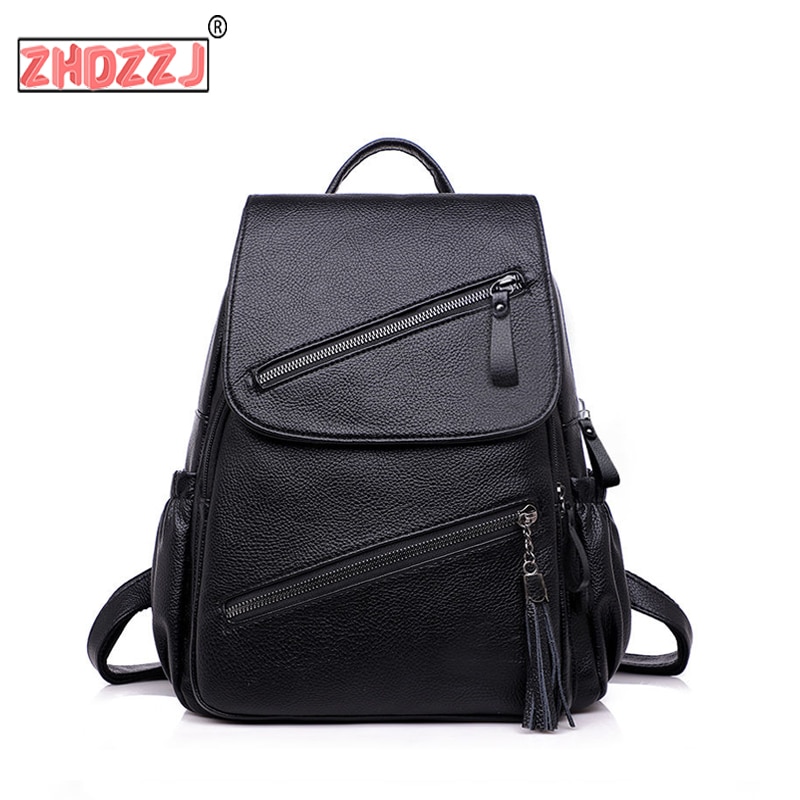 Leather Women Bag Backpacks School Bags for Teenagers Girls Large Capacity Backpacks Travel Bags Mochila