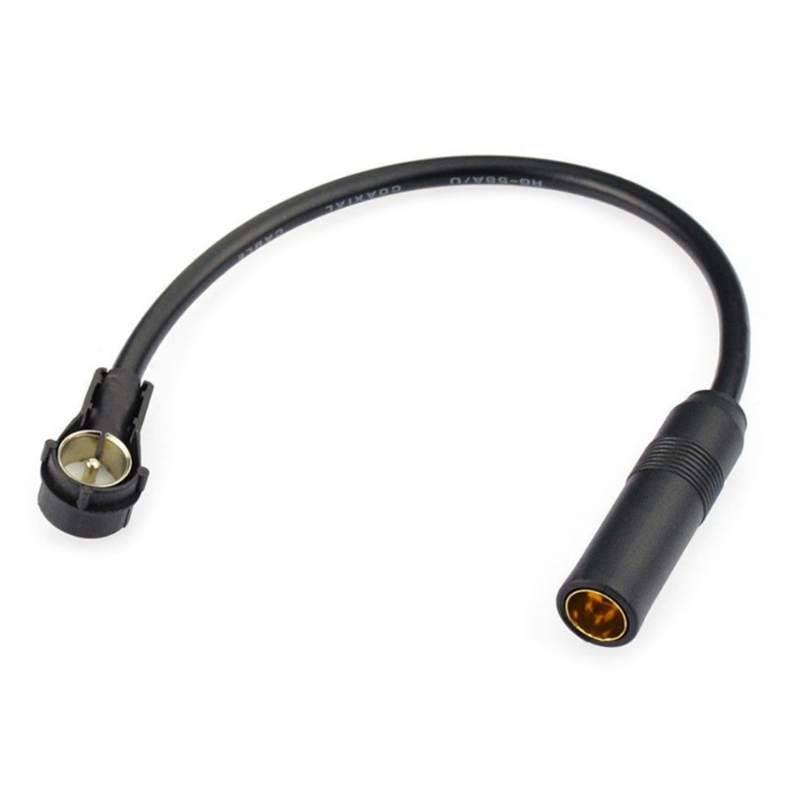 Cable adaptador antena radio para coche 652F 30 con conector DIN 41585 macho a apto para unidades europeos