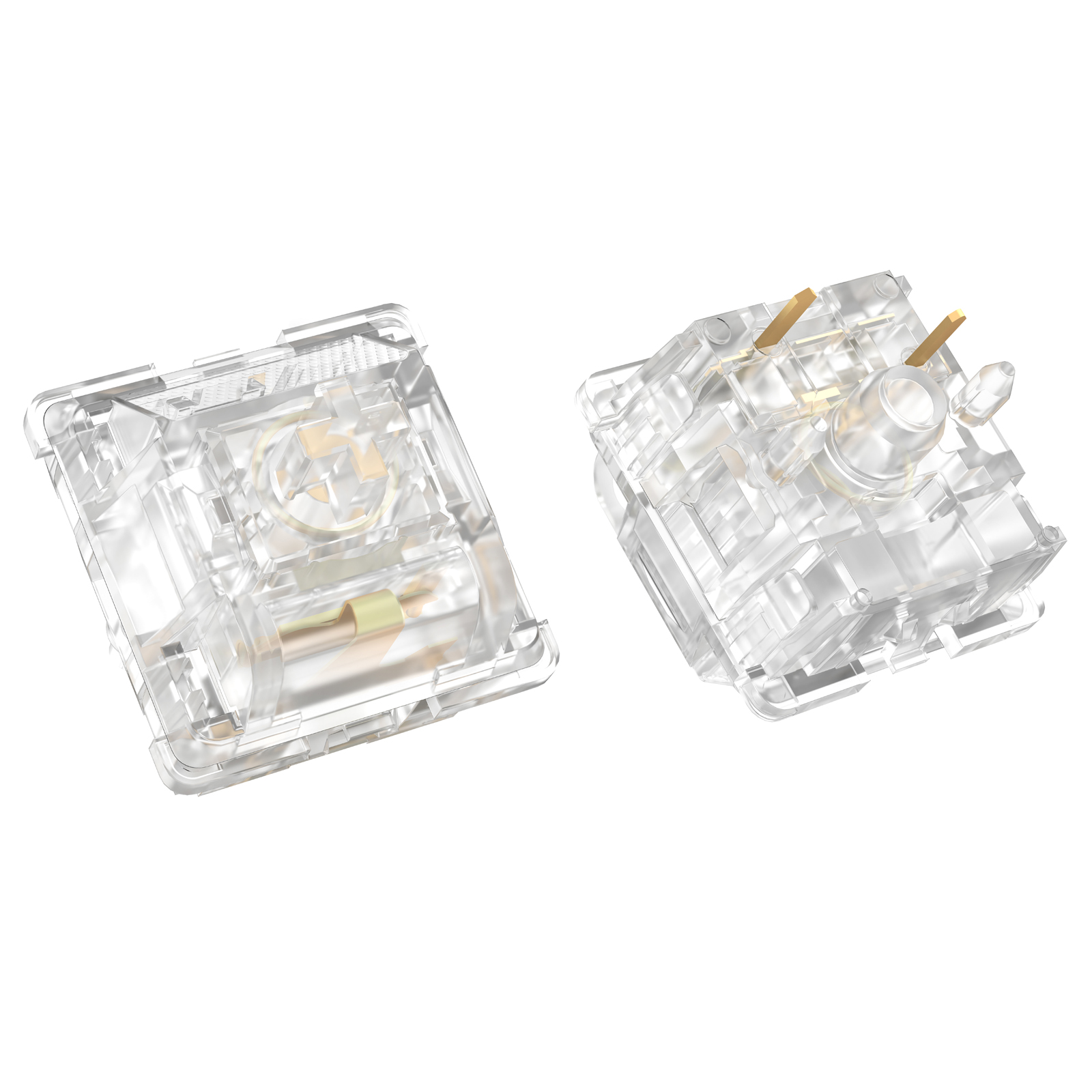 Durock Ijs King Tactiele Schakelaars, 68G Progressieve Veer Transparante Heldere Rgb-Schakelaar, 5 Pins Lubed T1 Tactiele Mechanische Schakelaar