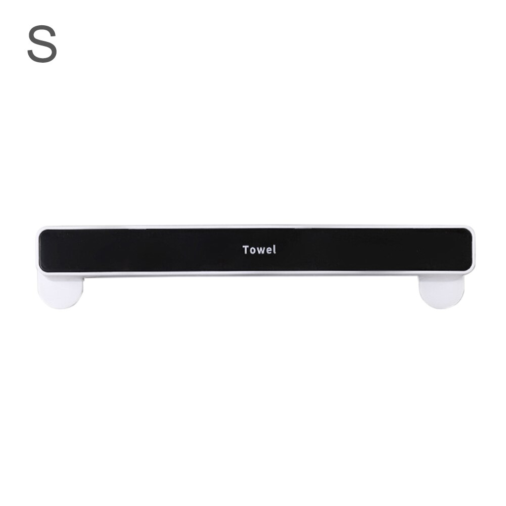 Soporte de toalla adhesiva, colgador de toallas montado en la pared, soporte de rollo para barra de toalla de baño, gancho colgante, organizador de baño: C / 46.3x6.5x2.8cm