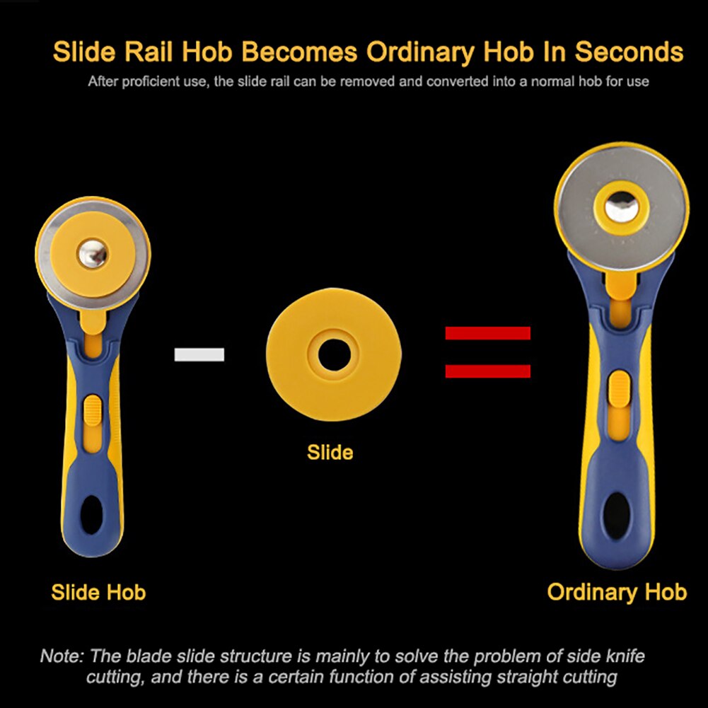 60mm Circular Rotary Cutter Knife for Patchwork Sewing Fabric Cutting Leather Flat Rubber Bands Round Hob Cutting