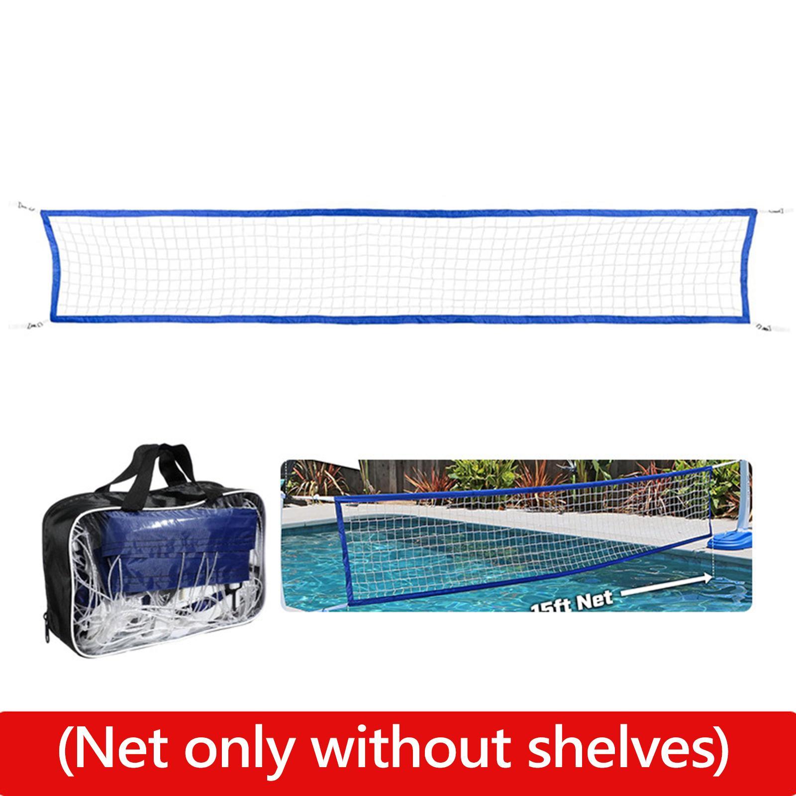 Red de voleibol suministros portátiles con bolsa de transporte red de entrenamiento plegable de 15 pies x 3 pies red de práctica para piscina interior al aire libre césped de playa