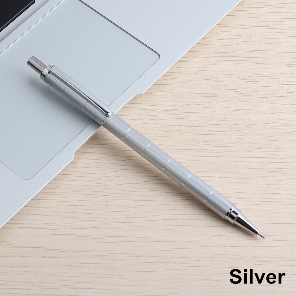 Metal Mechanical Pencils 0.5 0.7mm HB Lead Holder Drafting Drawing Pencil For School Office Leads Writing Stationery Pens