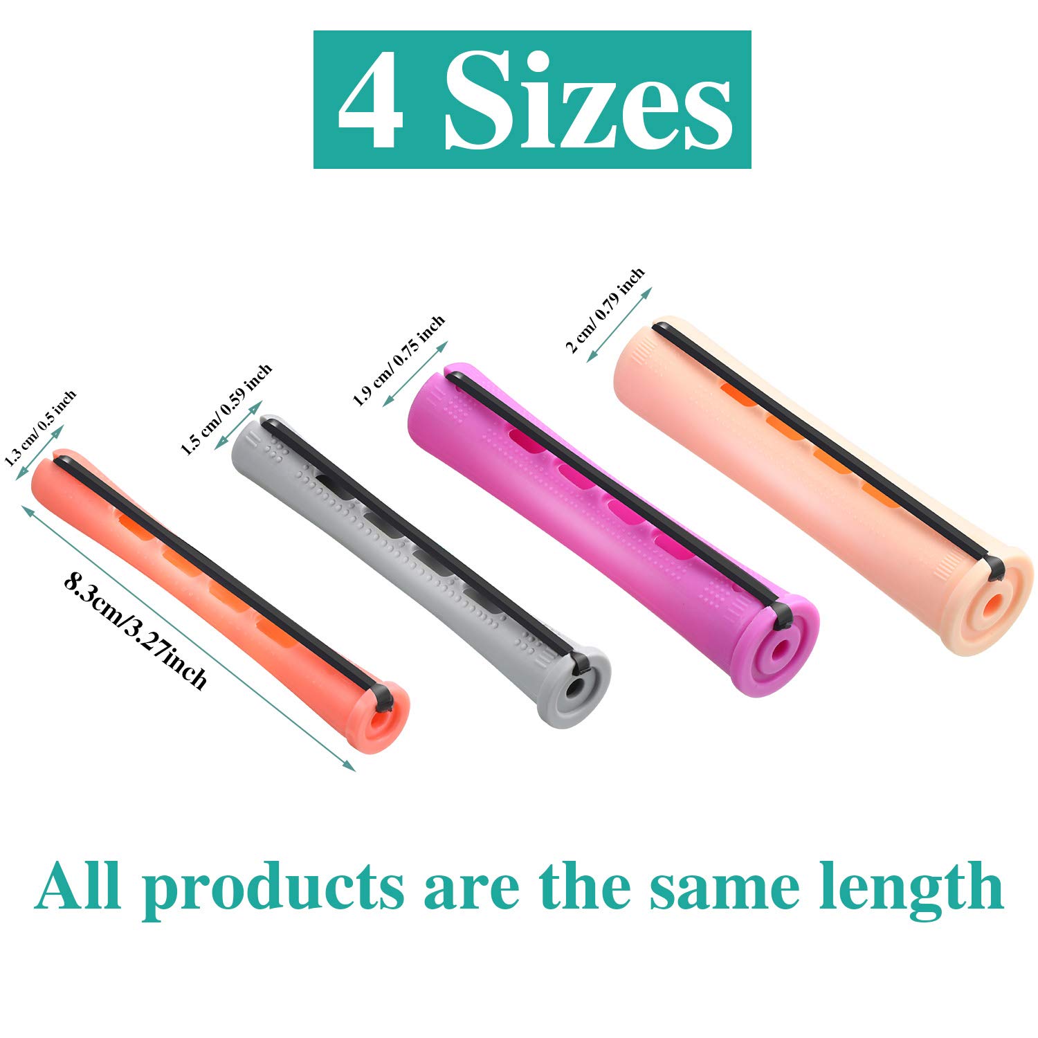 Perm Rods Set Hair Rollers Curlers 40/80piece Hair Cold Wave Rods Hair Curler for Women Long Short HAIR HAIR BEAUTI MAKEUP TOOL