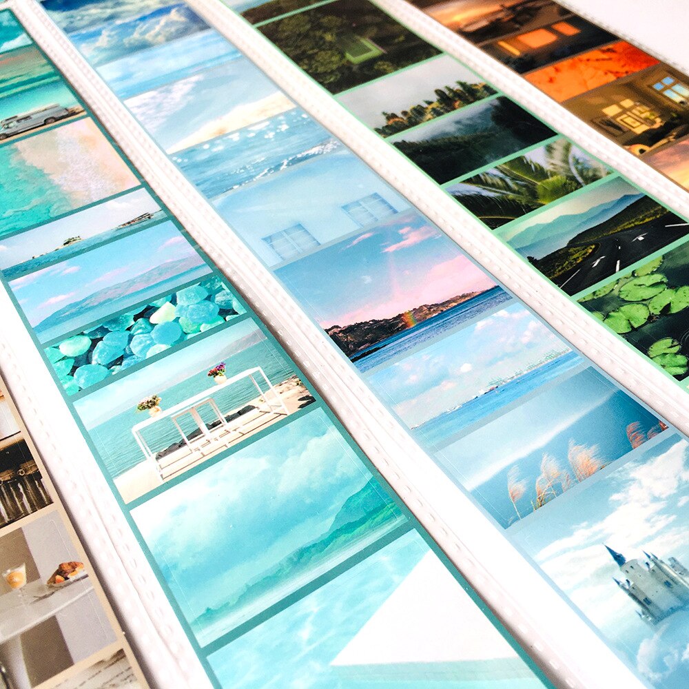 8Pcs/pack Time Fragment Series Journal Decorative Stickers Scrapbooking Stick Label Diary Stationery Album Film Stickers