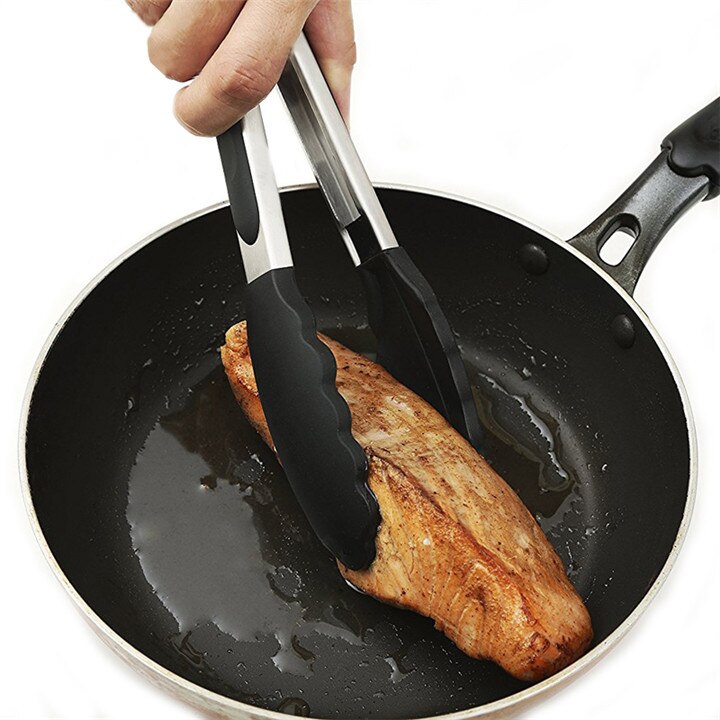 Pasta Tong Spaghetti Tang, 30 Inch Pasta Server Gebruiksvoorwerp Kooktang Siliconen Hittebestendige Keuken Tang met Siliconen Tanden voor het Serveren van Voedsel, Spaghetti Noedel, Pasta (30,5 cm