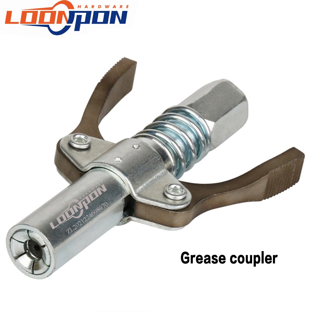 Grease Gun Coupler High Pressure Grease Coupler NPTI/8 10000PSI Quick Lock On Release Grease Gun Tip